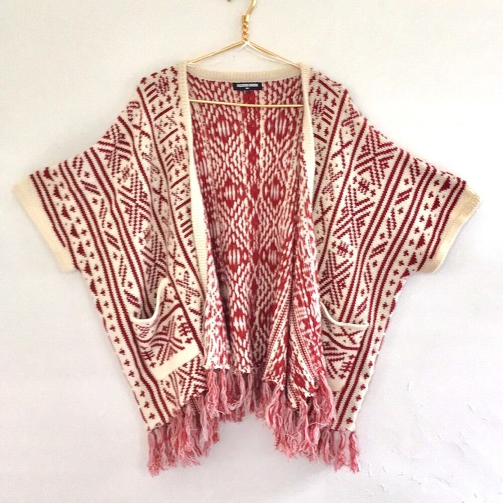 ASOS Fashion Union chunky knit fringed cardigan M - MED - MEDIUM - Picture 4 of 7